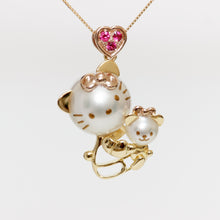 画像をギャラリービューアに読み込む, Hello Kitty and Tinychum<br>Pendant Top<br>K18PG&YG