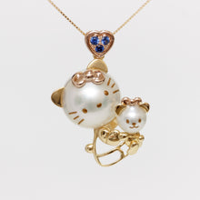 画像をギャラリービューアに読み込む, Hello Kitty and Tinychum<br>Pendant Top<br>K18PG&YG