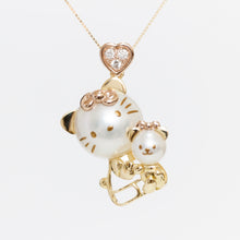 画像をギャラリービューアに読み込む, Hello Kitty and Tinychum<br>Pendant Top<br>K18PG&YG