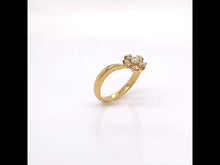 ギャラリービューアペタル<br>リング<br>K18PG/YG/WGに読み込んでビデオを見る