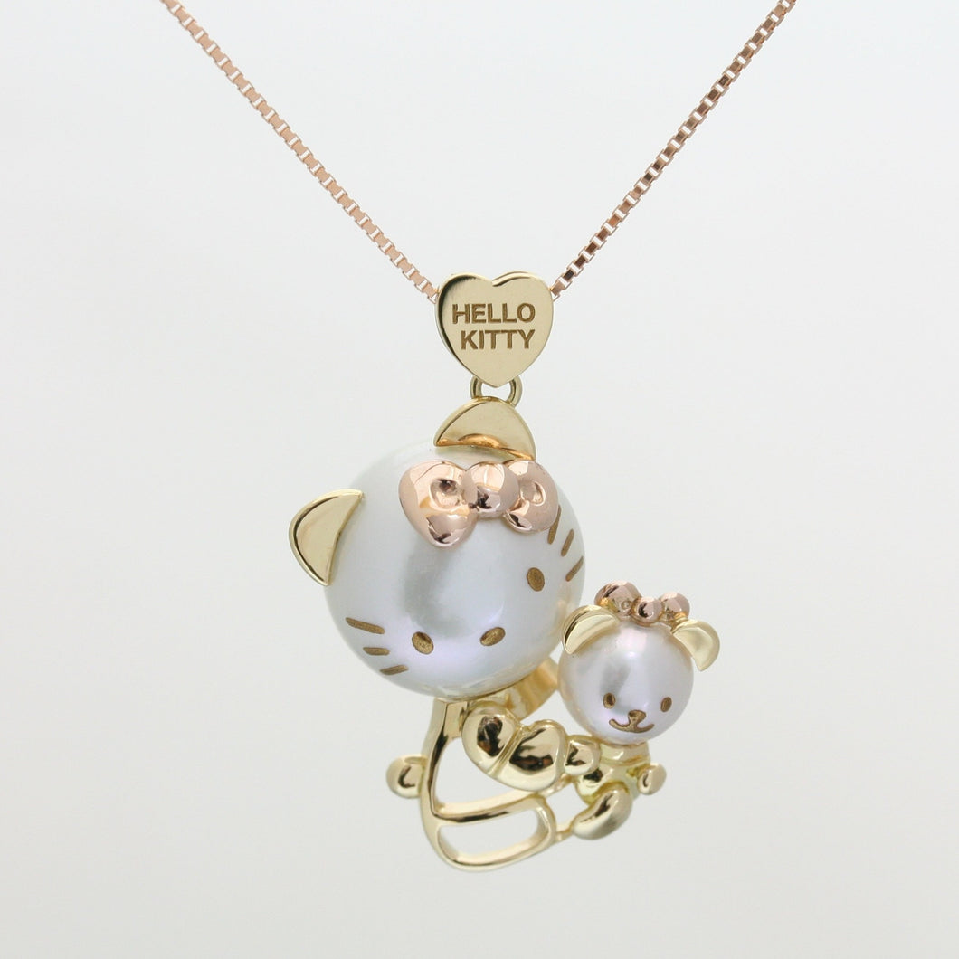Hello Kitty and Tinychum<br>Pendant Top<br>K18PG&YG